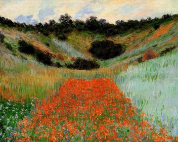 地味なシーン Painting - ジヴェルニー II クロード・モネのケシ畑の風景